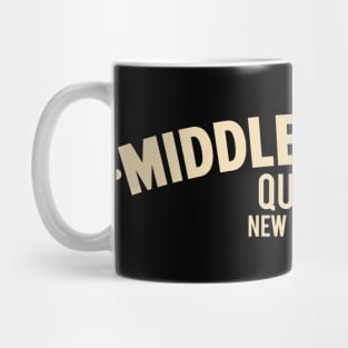 Middle Village Queens Logo - A Minimalist Tribute to Suburban Serenity Mug